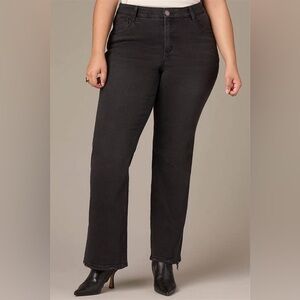 NWT Wit & Wisdom Itty Bitty Boot Cut Luxe Touch Black Denim 18W